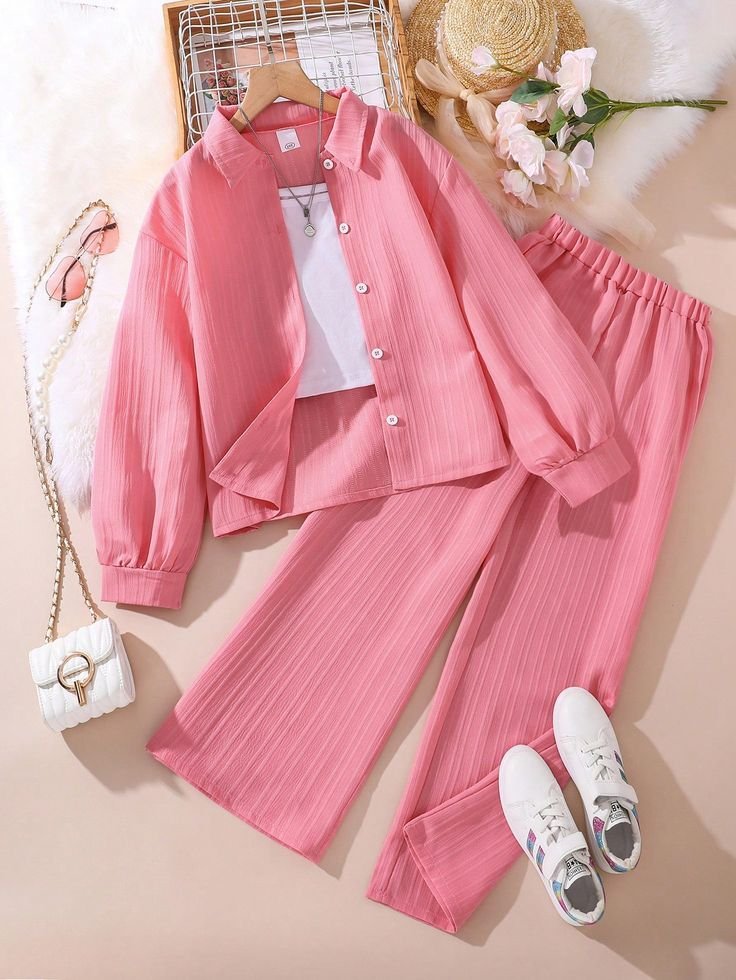 Striped pastel shirt with jeans for women